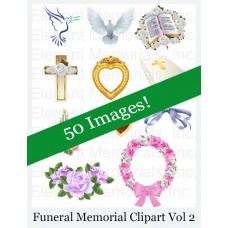 Funeral Program and Memorial Clipart Vol. 2
